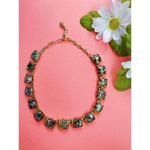 Vintage 1950s Coro Glitter Lucite Choker